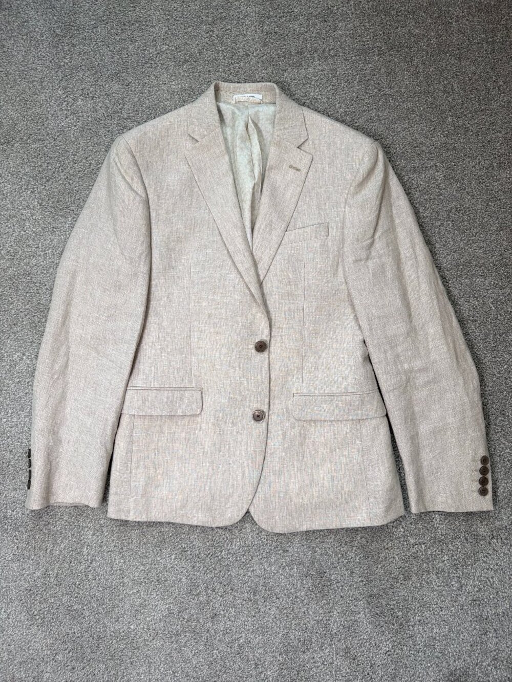 Bar III Linen Blazer 36S Tan EUC